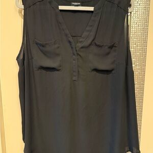 Torrid Black V-Neck Sleeveless Blouse